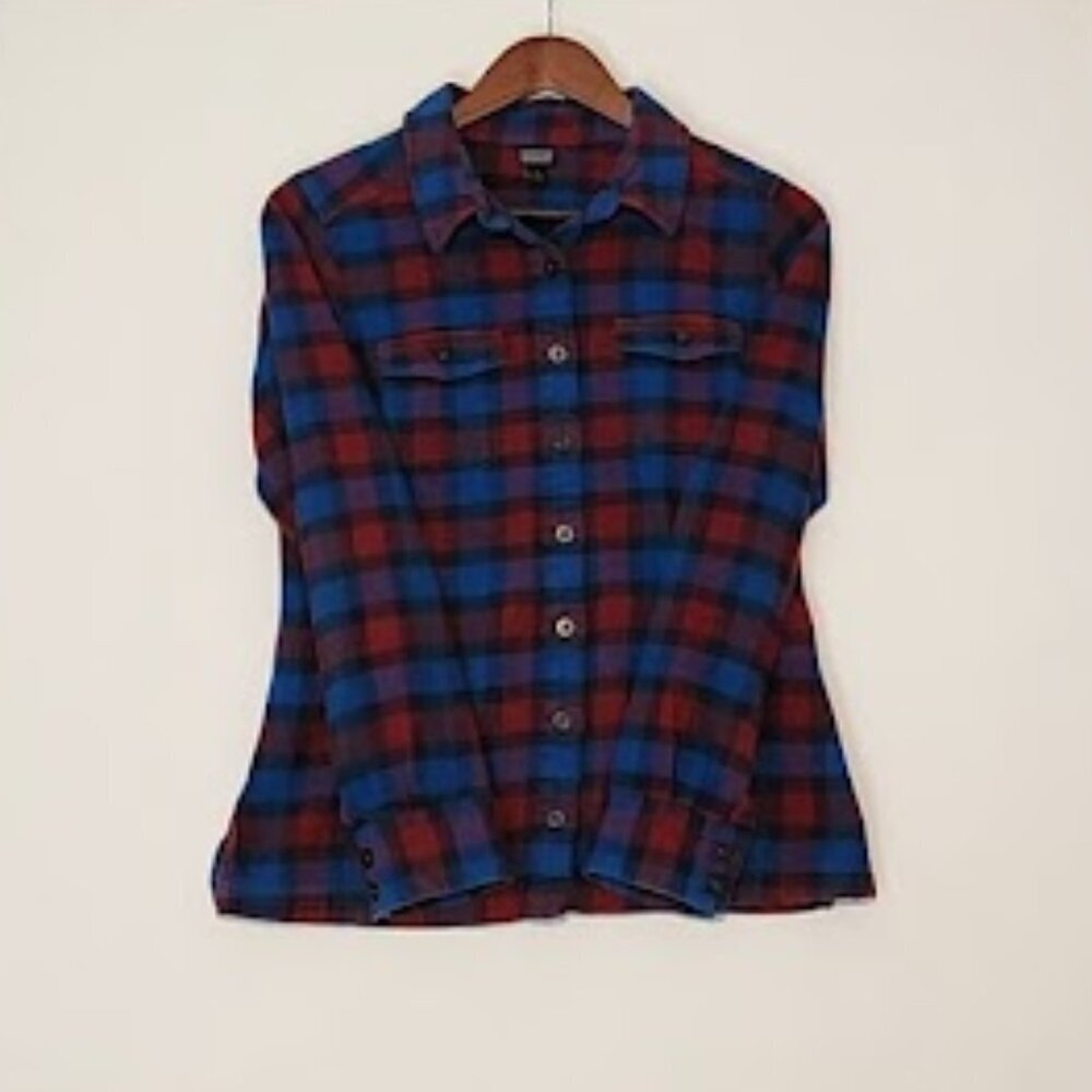 Patagonia Women's Long Sleeve Flannel Shirt Size 2